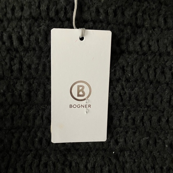 NWT Bogner Paria Black Wool Alpaca Loop Mop Vest Women’s ONE SIZE $850 🔥 - Picture 8 of 15